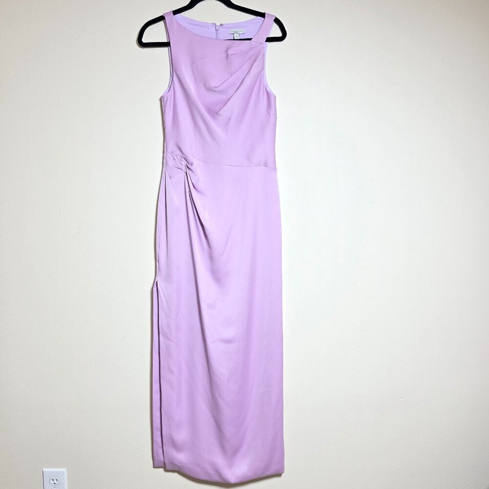 Monique Lhuillier Leela Crepe Long Gown Size 4 MSRP $545